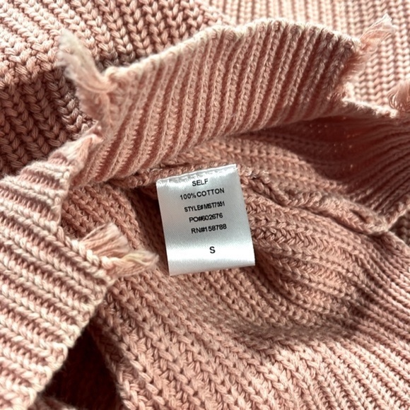 MABLE Julia Salmon Distressed Edge Sweater Skirt - Picture 8 of 8